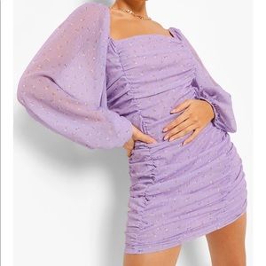 NWT BOOHOO - Ruched Mini Dress